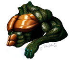 "Reptile: Chest and arm"