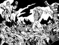 "Clash of Titans" (Ink)